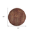 6' Brown Round Floral Power Loom Area Rug