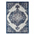 Homeroots Home Decor 9' x 12' Navy Blue Medallion Power Loom Area Rug
