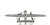 4" Gray and White Metal Hand Painted c1941 North American B-25 Mitchell Bomber Model Airplane
