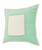 Homeroots Home Decor 20 X 20 Inches Pastel Green and Cream 100% Cotton Zippered Pillow