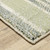 Homeroots Home Decor 2' X 10' Green Grey And Ivory Geometric Power Loom Stain Resistant Runner Rug