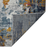 5' X 7' Blue Orange And Gray Area Rug