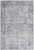 Homeroots Home Decor 6' x 9' Light Grey and Blue Medallion Distressed Washable Area Rug