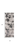 8' Black Gray And White Abstract Runner Rug