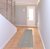 7' Gray Floral Power Loom Runner Rug