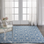 5' X 7' Gray Moroccan Power Loom Area Rug