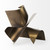 Homeroots Home Decor 18" Contempo Antiqued Gold Abstract Sculpture