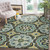 Homeroots Home Decor 5' x 7' Green Wool Floral Hand Tufted Area Rug