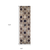 11' Ivory Brown And Black Quatrefoil Distressed Runner Rug