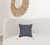 Homeroots Home Decor 20 X 20 Inches Deep Blue and White 100% Cotton Zippered Pillow