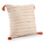 Homeroots Home Decor 20 X 20 Inches Coral and Ivory 100% Cotton Striped Zippered Pillow
