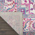 Homeroots Home Decor 9' x 12' Grey Floral Power Loom Area Rug