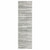 2' X 8' White And Grey Abstract Power Loom Stain Resistant Runner Rug Polyester