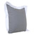 Homeroots Home Decor 20 x 20 Inch Gray and White Geometric Zippered Pillow, 100% Cotton