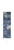 10' Navy Blue Floral Power Loom Runner Rug