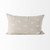 Homeroots Home Decor Canvas Beige And White Lumbar Accent Pillow Cover, Beige and White, 13 x 21 Inch