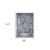 8' X 10' Ivory Blue And Gray Medallion Area Rug