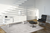 5' Gray and White Round Chevron Non Skid Area Rug