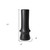 17" Black Abstract Cylinder Ceramic Table Vase