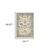 12' Blue And Ivory Genuine Wool Oriental Runner Rug With Fringe