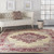 Homeroots Home Decor 8' X 10' in Cream Damask Power Loom Area Rug