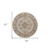 Homeroots Home Decor 8' Brown And Ivory Round Oriental Power Loom Distressed Area Rug