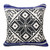 Homeroots Home Decor 20 X 20 Inches Blue, Navy, Gray, and White 100% Cotton Geometric Zippered Pillow