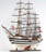 Homeroots Home Decor 32" Black and White Amerigo Vespucci Boat Hand Painted Decorative Boat