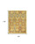 Homeroots Home Decor 8' X 10' Yellow Floral Power Loom Area Rug