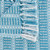 Blue and White Woven Cotton Striped Throw Blanket