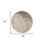 8' Gray And Ivory Abstract Round Rug