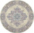 8' Pink Round Damask Power Loom Area Rug