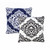 Homeroots Home Decor 20 X 20 Inches White and Black 100% Cotton Damask Zippered Pillow