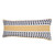 Homeroots Home Decor 14 X 36 Inches Yellow Black and White 100% Cotton Striped Zippered Pillow