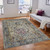 Homeroots Home Decor 9' x 12' Gray Floral Power Loom Area Rug