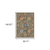 12' Charcoal Genuine Wool Oriental Runner Rug With Fringe