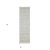 8' Blue And Gray Striped Flatweave Handmade Distressed Runner Rug With Fringe