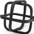 Black Metal Cube Shaped Link Sculpture - 808230026056