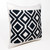 Homeroots Home Decor 20 X 20 Inches Deep Navy and White 100% Cotton Geometric Zippered Pillow