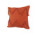 Homeroots Home Decor 20 X 20 Inches Cinnamon Orange 100% Cotton Zippered Pillow