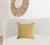 Homeroots Home Decor 18 X 18 Inches Yellow 100% Cotton Zippered Pillow