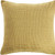 Homeroots Home Decor 18 X 18 Inches Yellow 100% Cotton Zippered Pillow