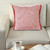 Homeroots Home Decor 20 X 20 Inches Auburn Red and White 100% Cotton Geometric Zippered Pillow