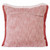 Homeroots Home Decor 20 X 20 Inches Auburn Red and White 100% Cotton Geometric Zippered Pillow