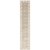 12' Gray And Ivory Oriental Runner Rug