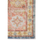 5' X 8' Coral And Blue Floral Area Rug