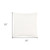 Homeroots Home Decor 22 Inches White Cotton Pillow