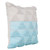 Homeroots Home Decor 20 X 20 Inches Bright Blue and Off-White 100% Cotton Geometric Zippered Pillow