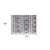8' X 10' Ivory Blue And Orange Geometric Area Rug