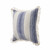 Homeroots Home Decor 18 X 18 Inches Navy Blue and Ivory 100% Cotton Coastal Zippered Pillow